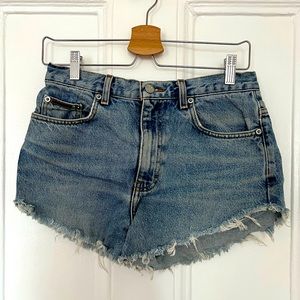 Calvin Klein denim cutoff shorts